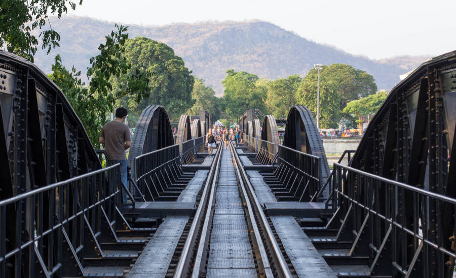 The iconic Bridge over the River Kwai
