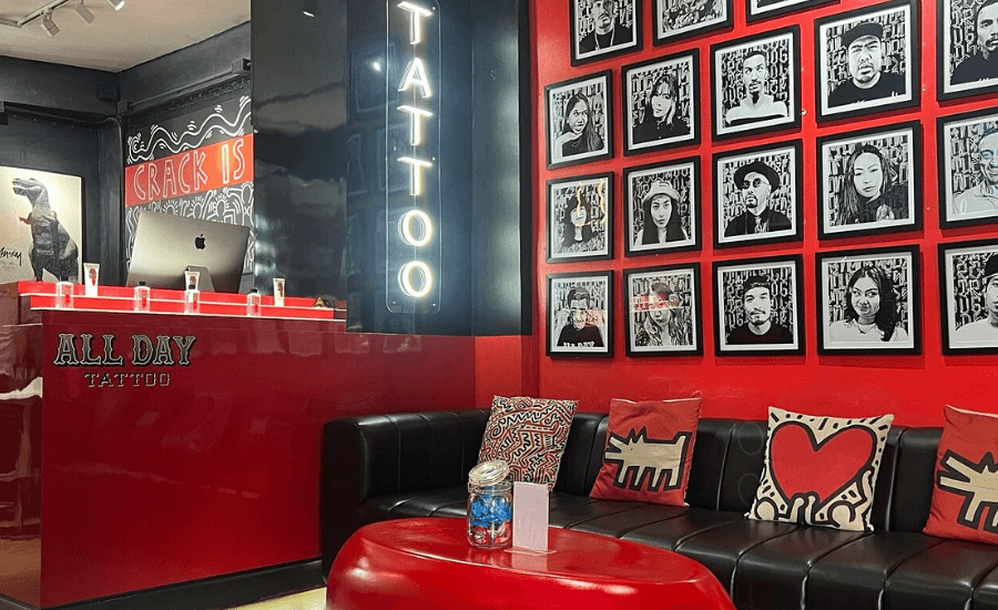 All Day Tattoo interior – one of the best tattoo studios in Bangkok