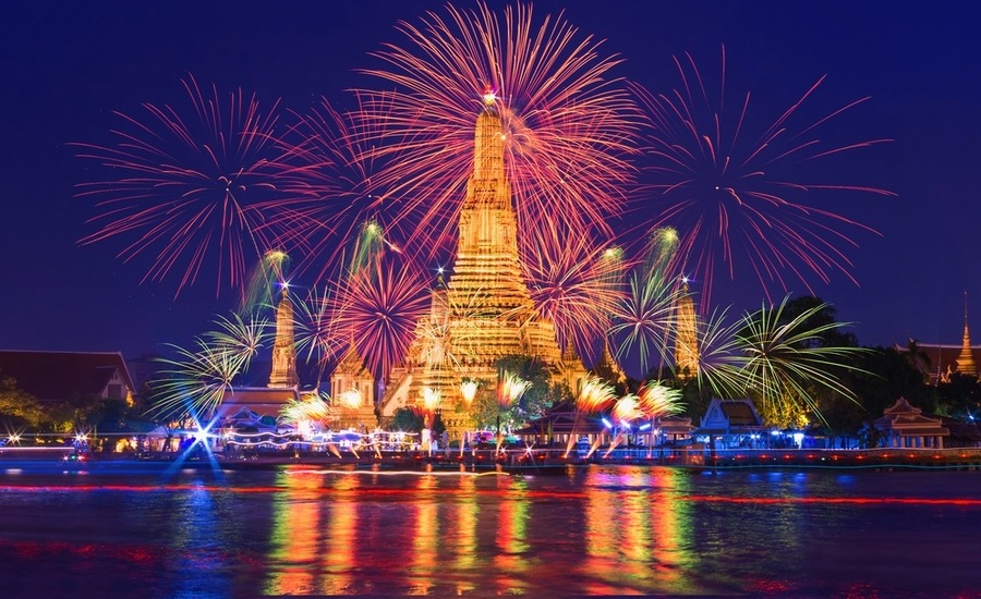Fireworks, lights, and new beginnings across Thailand in January