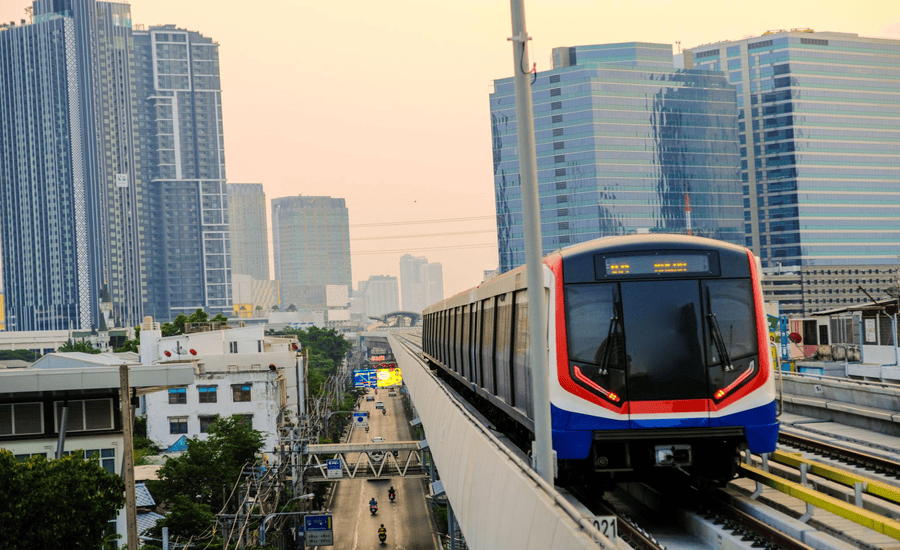 The BTS skytrain is a crucial part in Thailand’s transport system