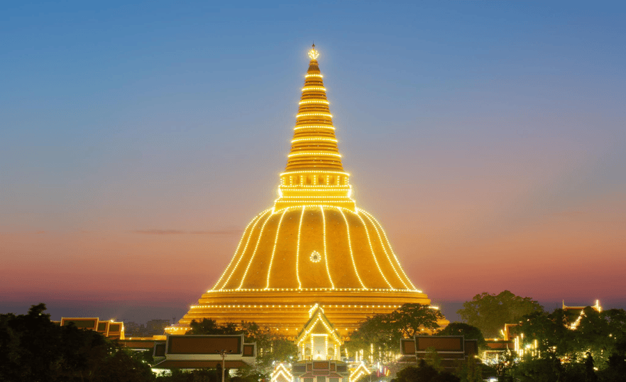 Phra Pathom Chedi is the largest stupa in Thailand