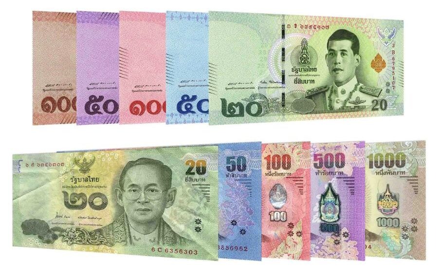 The colorful design of Thai banknotes