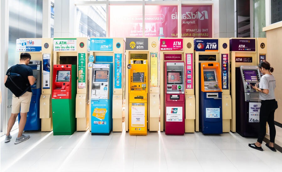 Airport exchange counters are convenient for quick cash exchanges