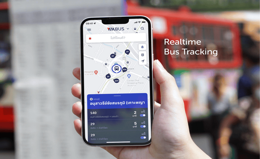 Real-time bus tracking for easier travel around Bangkok