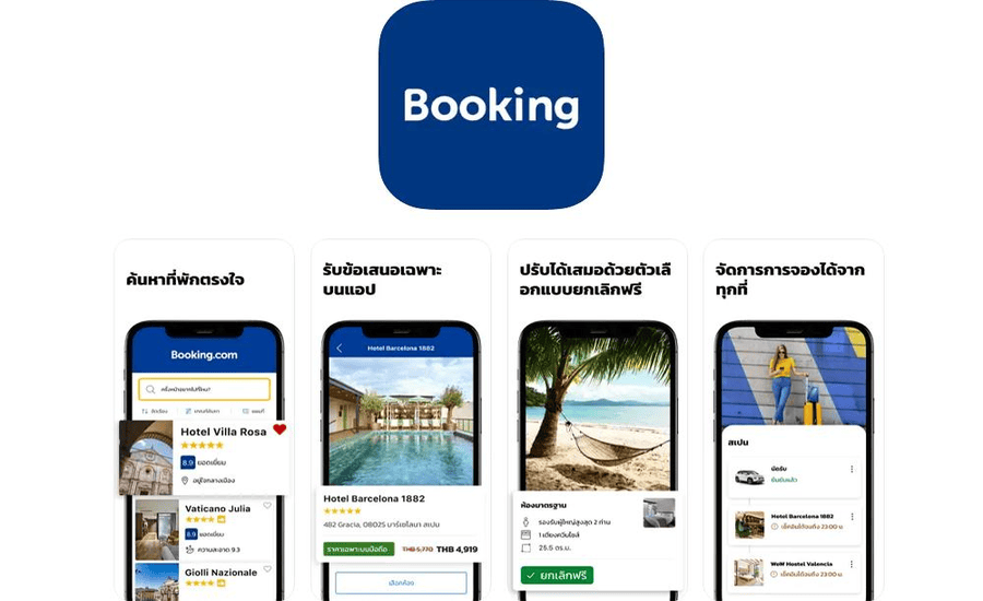 Compare and book stays with ease in Thailand via Booking.com