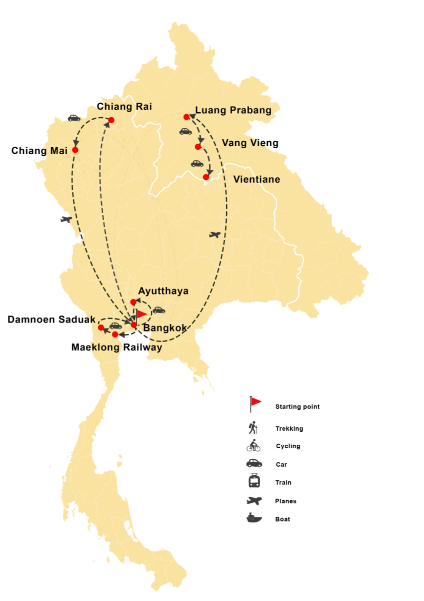Ancient Wonders in Thailand and Laos 15D14N