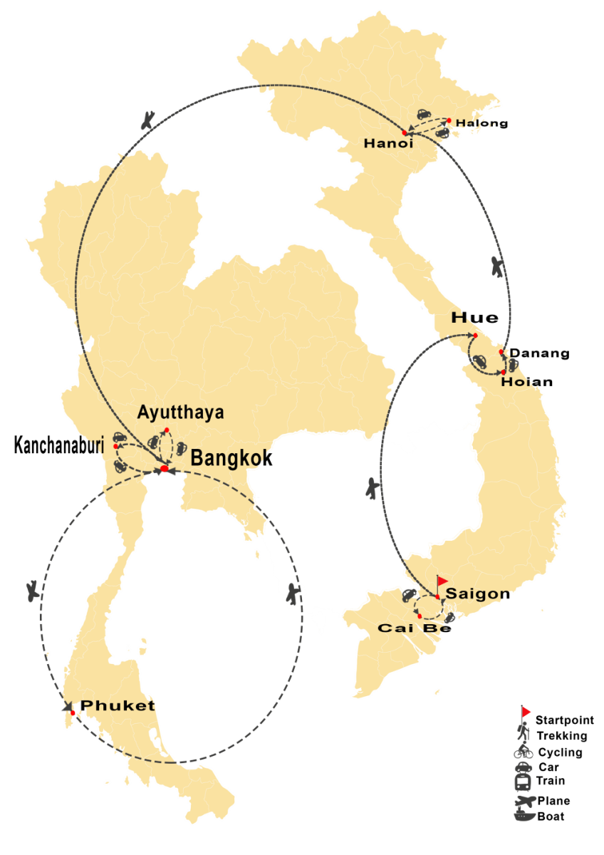 Boost Your Mood in Vietnam & Thailand Coastal (20 Days 19 Nights)