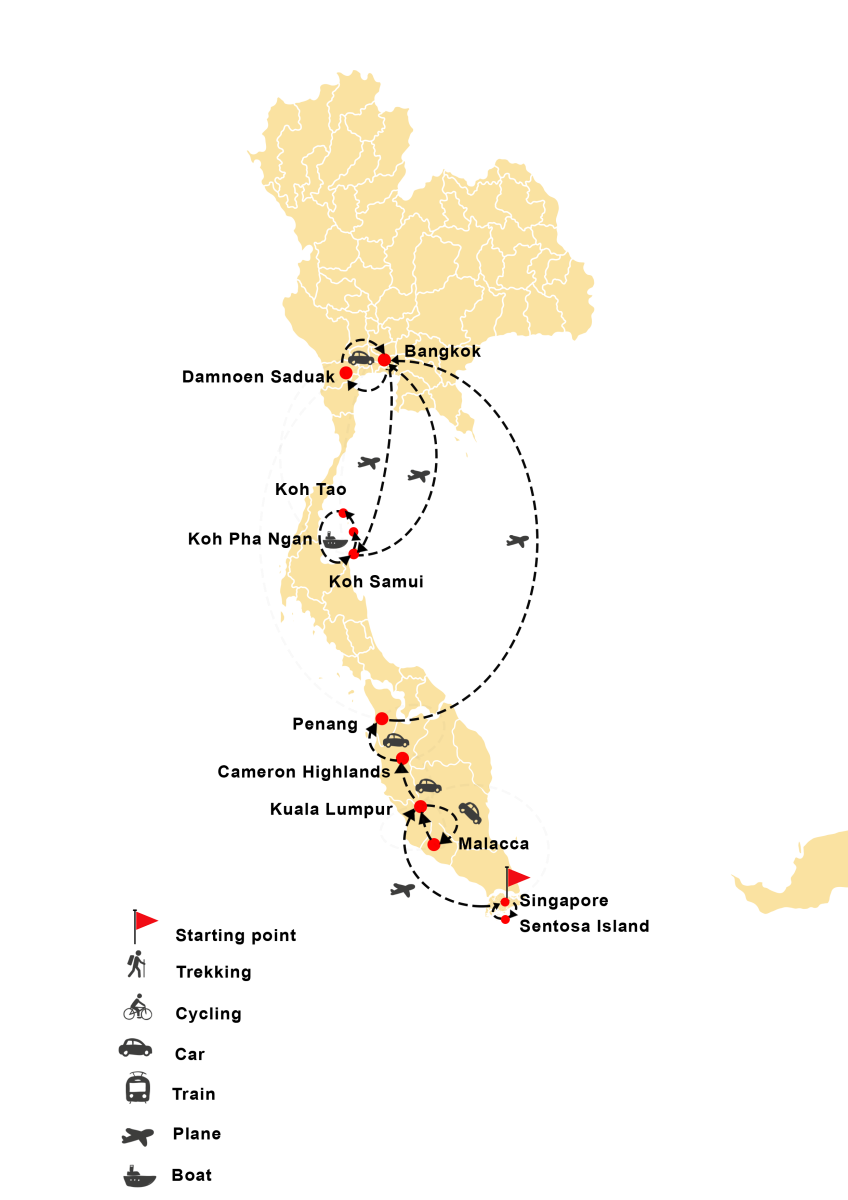 Cultural Connections from Singapore to Thailand 20D19N