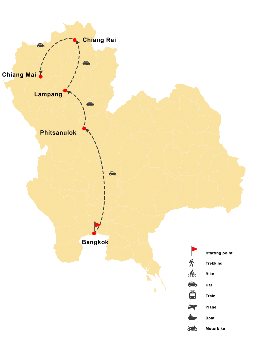 Northern of Thailand Adventure 11 Days