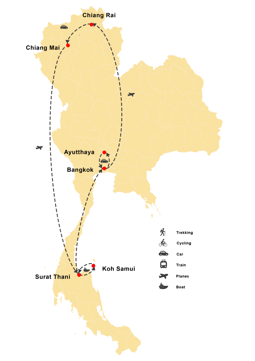 Thailand Family Tour – City, Mountain And Beach 15 days