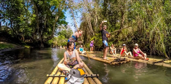 Day 6: Chiang Mai - Mae Sa Pok Hike - bamboo raft (B, L)