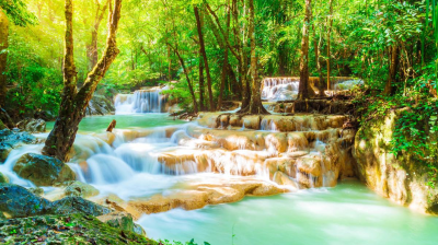 Erawan National Park and Erawan Waterfalls