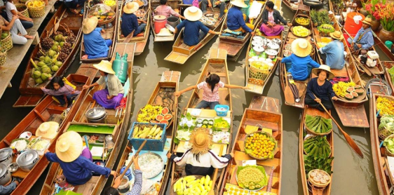 Day 3: Bangkok – Damnoen Saduak Floating Market – Kanchanaburi (B)