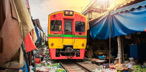 Day 5: Bangkok - Maeklong Railway Market - Damnoen Saduak Floating Market - Shopping (B)
